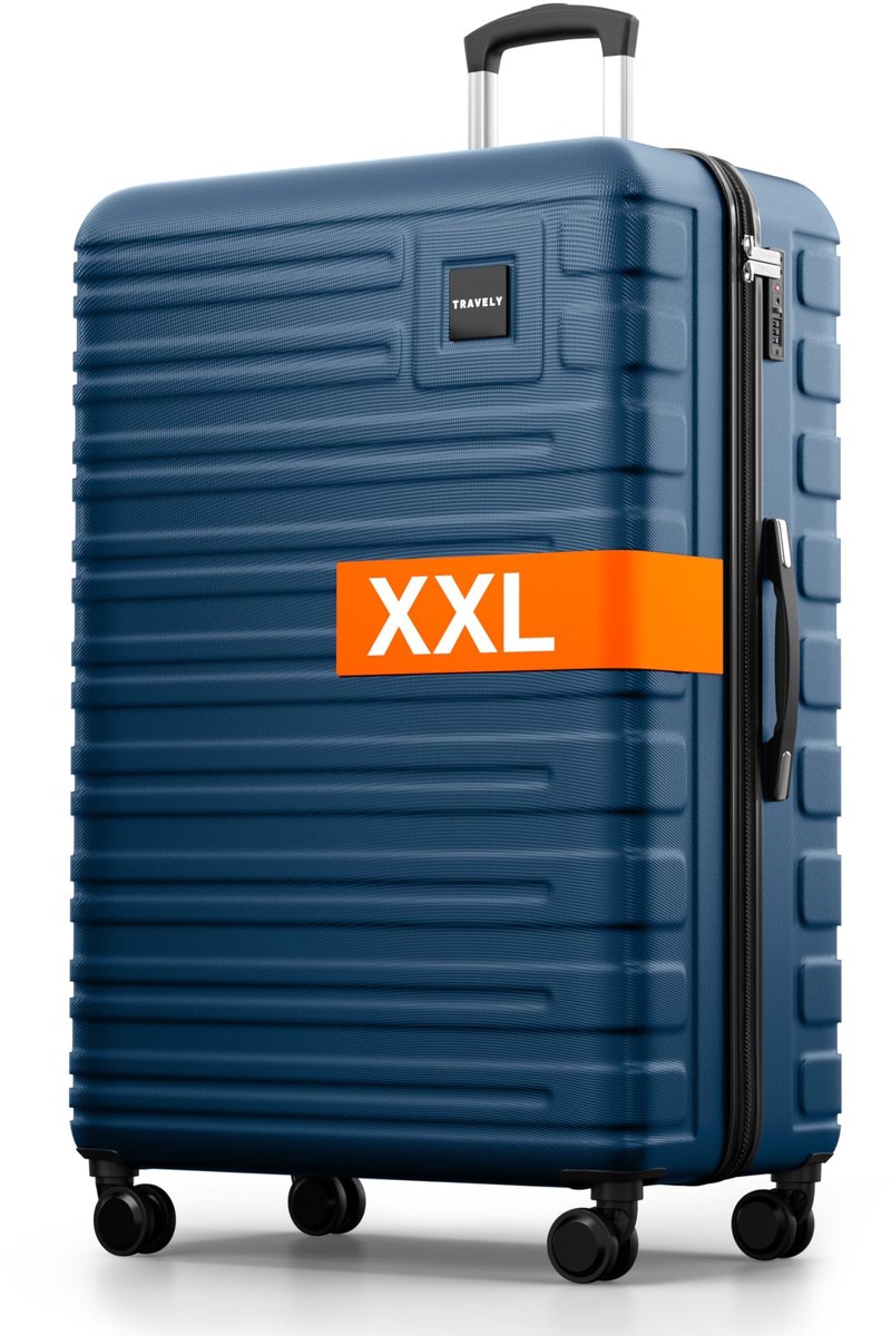 Dailygoods- Koffer XXL 87cm - 150 liter intern volume - Hardschalige Koffer - Reiskoffer met Wielen - TSA-slot - Robuust - Lichtgewicht