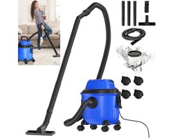Nat- en Droogstofzuiger, Stofafzuiger Met Krachtige Motor Van 800W, Blaasfunctie, Reservoir Van 15 Liter, Wasbare HEPA-filters