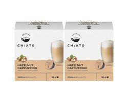 Koffiecapsules compatibel met NESCAFÉ® Dolce Gusto® CHiATO Hazelnut Cappuccino, 16 st.