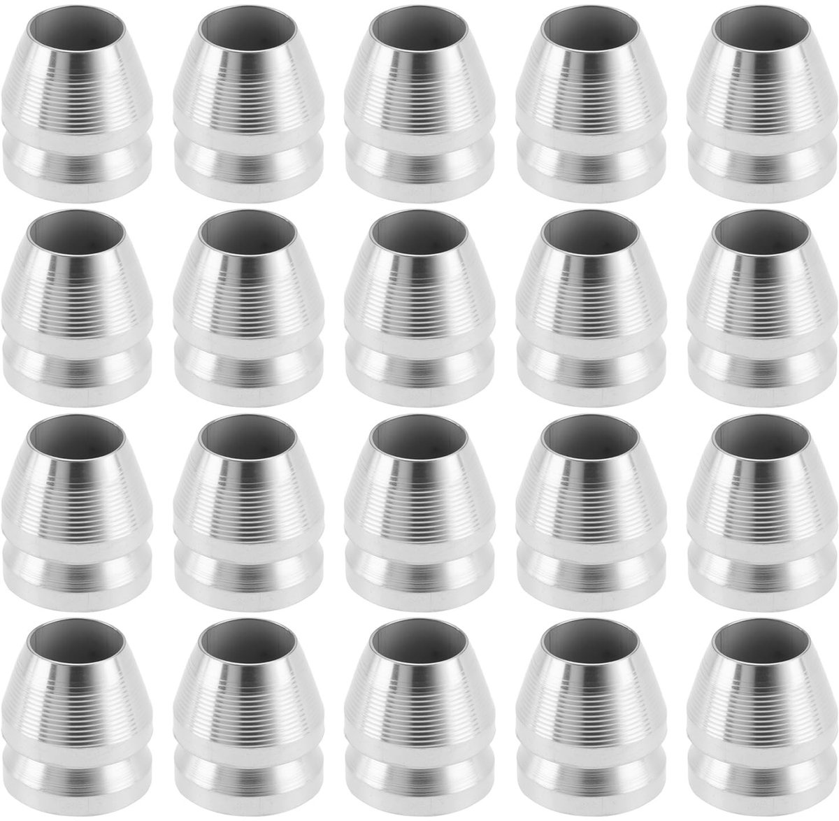 Dailygoods- Handvat Wiggen 20 Stuks - Veiligheid - Geschikt Voor Hamer/Bijl - Metaal - Totale Lengte 9,6 mm - Breedte 8 mm - Gatdiameter 5 mm
