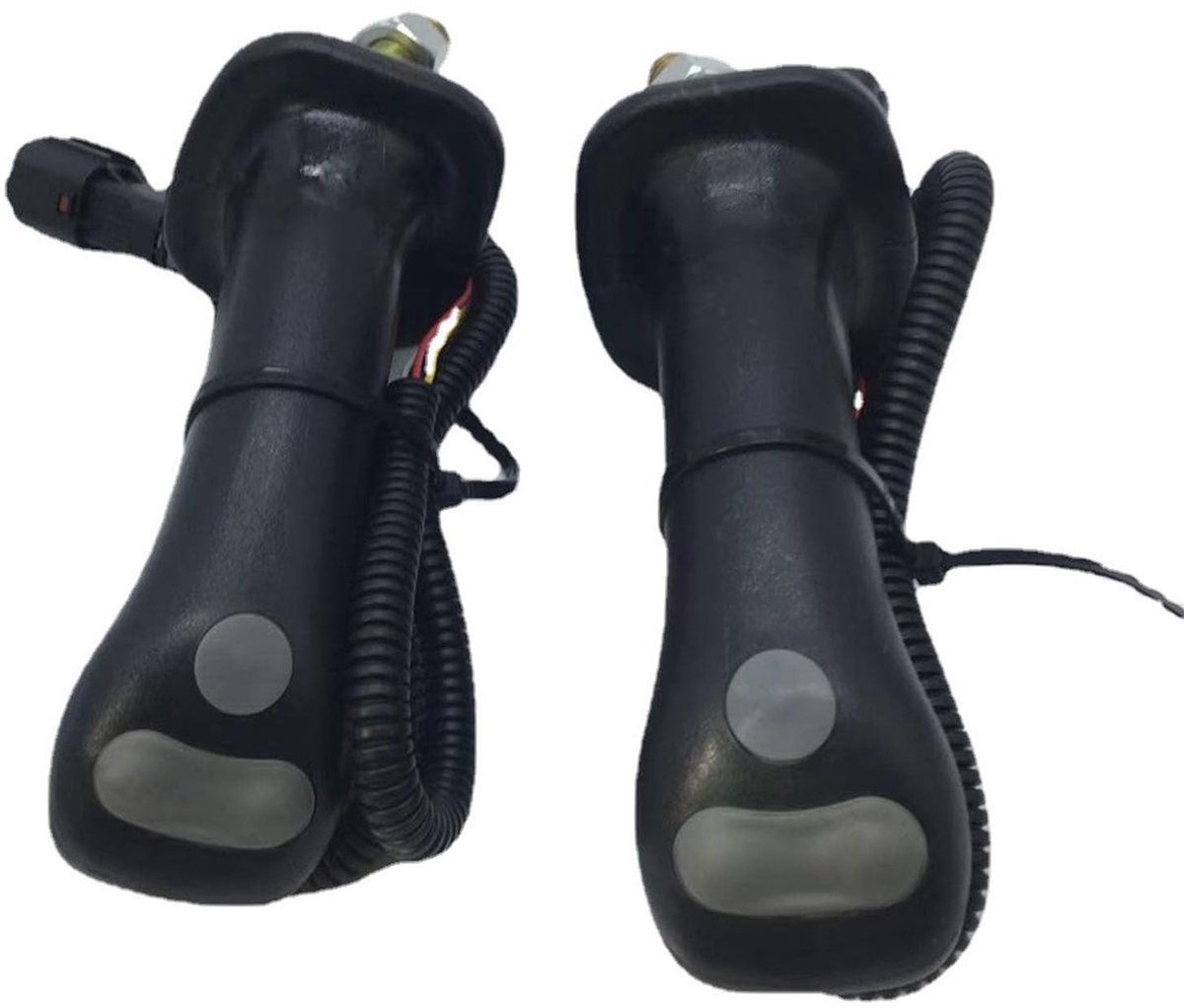Dailygoods- Graafmachine Joystickhandgreep - 2 Stuks - Ergonomische Handgreep - Antislip Rubber/Metaal - Nauwkeurige Bediening - Eenvoudig te Installeren - Joystickhendel
