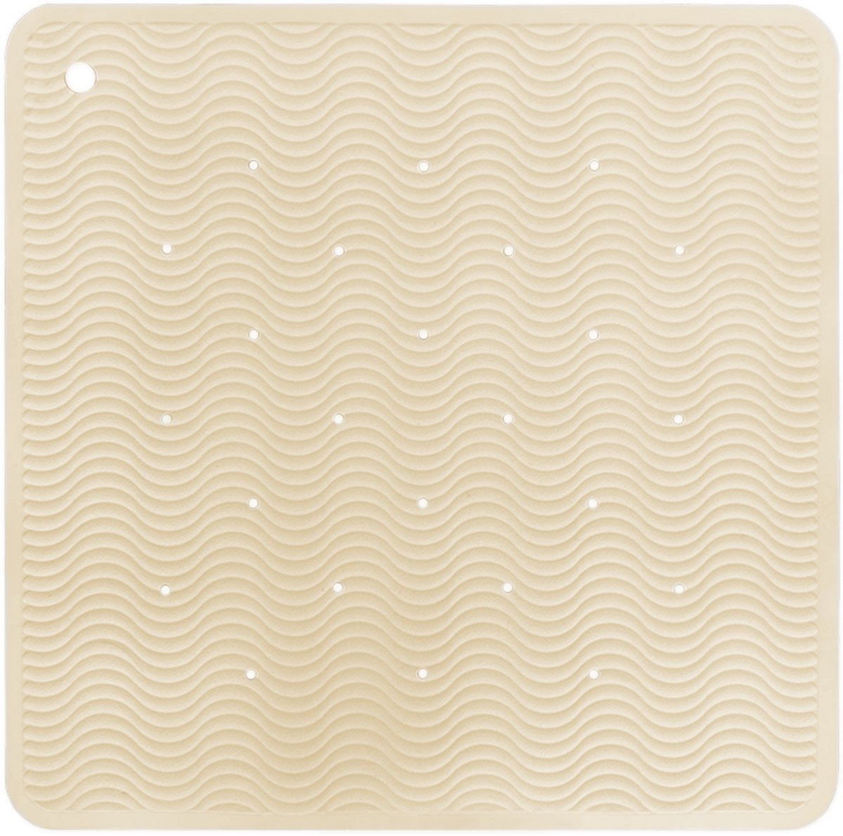 HEVEA Wave Badmat Square - Sand