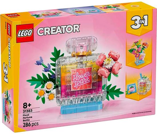 LEGO Creator 3in1 Parfumfles met Bloemen Speelgoed voor Kinderen en Kinderkamer Decoratie 31383