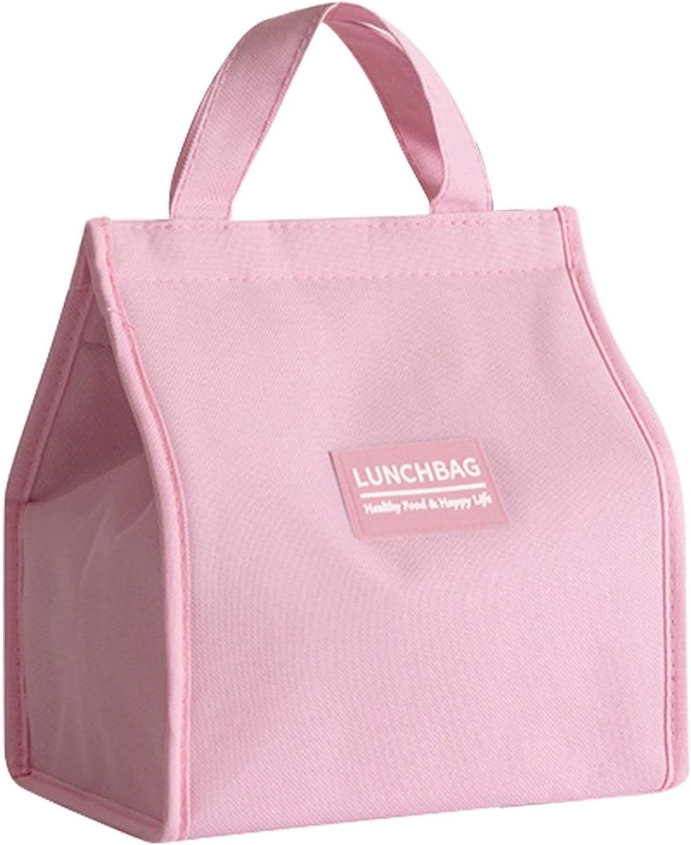 Draagbare geïsoleerde tas voor thermische containers, kleine koelers en picknicklunches (Roze)