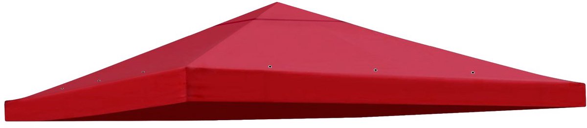SnelShoppen - Vervanging Gazebo Canopy Top Patio Paviljoen Cover Zonnescherm Polyester Enkele Tier Bourgondië voor Tuin, Feest, Camping