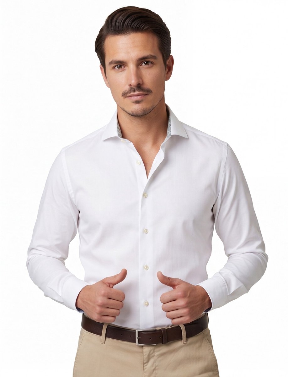 John Miller business overhemd wit