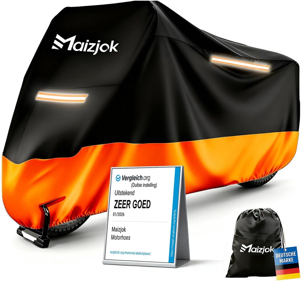 Motorhoes Waterdicht – 210D Polyester – UV-, Stof- en Sneeuwbestendig – Universeel 245 × 105 × 125 cm
