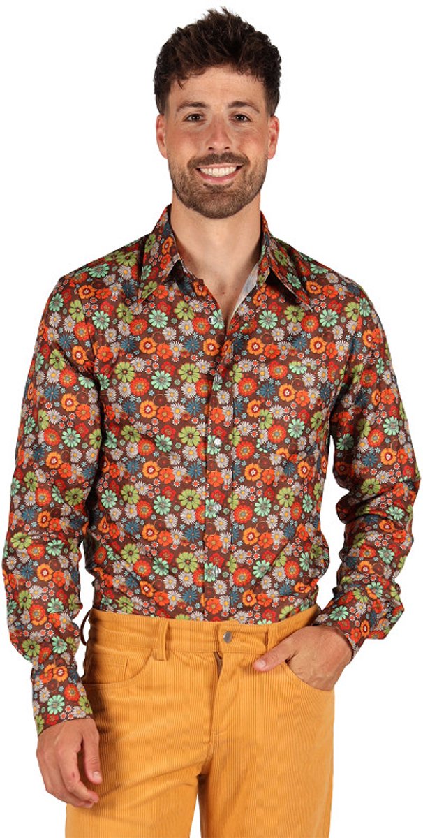 Blouse Flowers - Jaren 60 & 70 Hippie - Heren