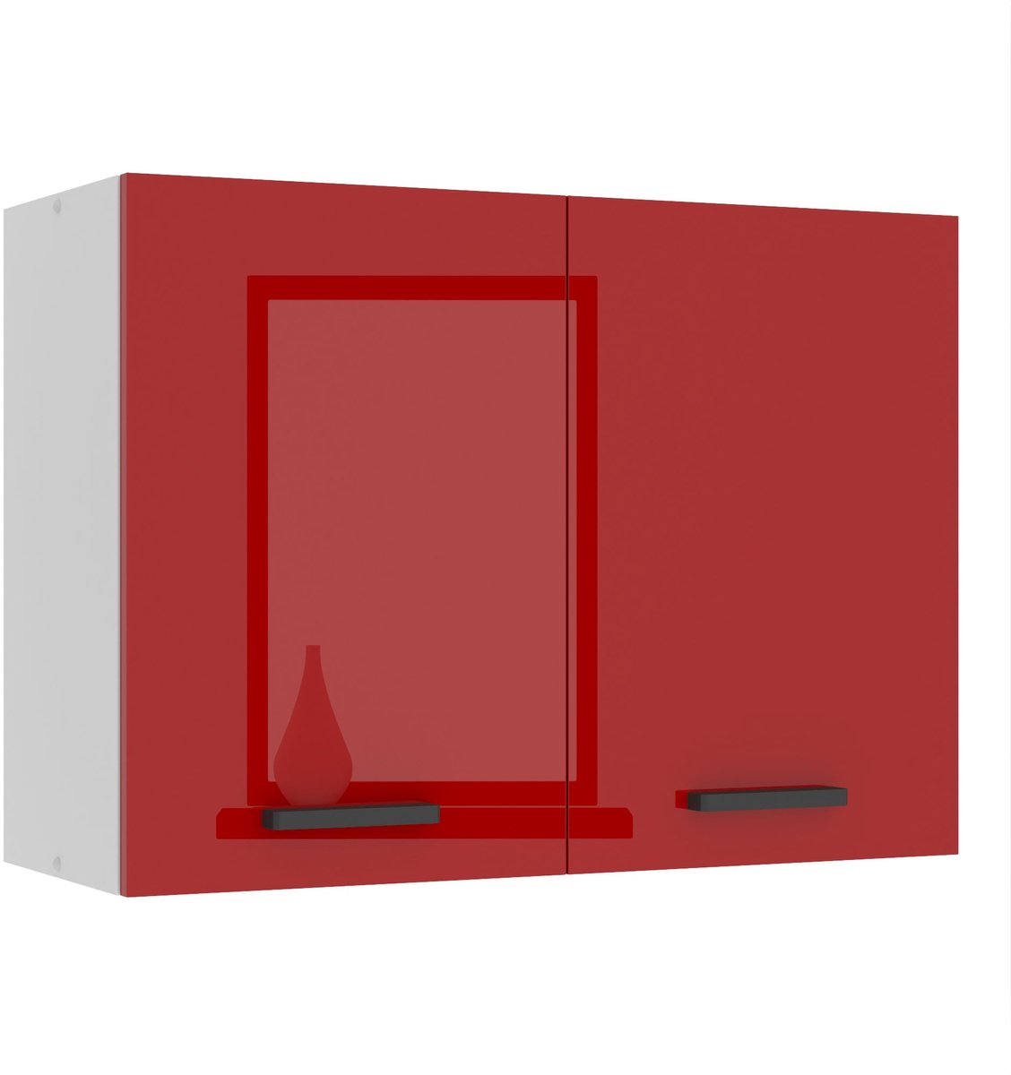 BELINI Hangkast SG 80 cm met 2 Deuren - Rood Hoogglans