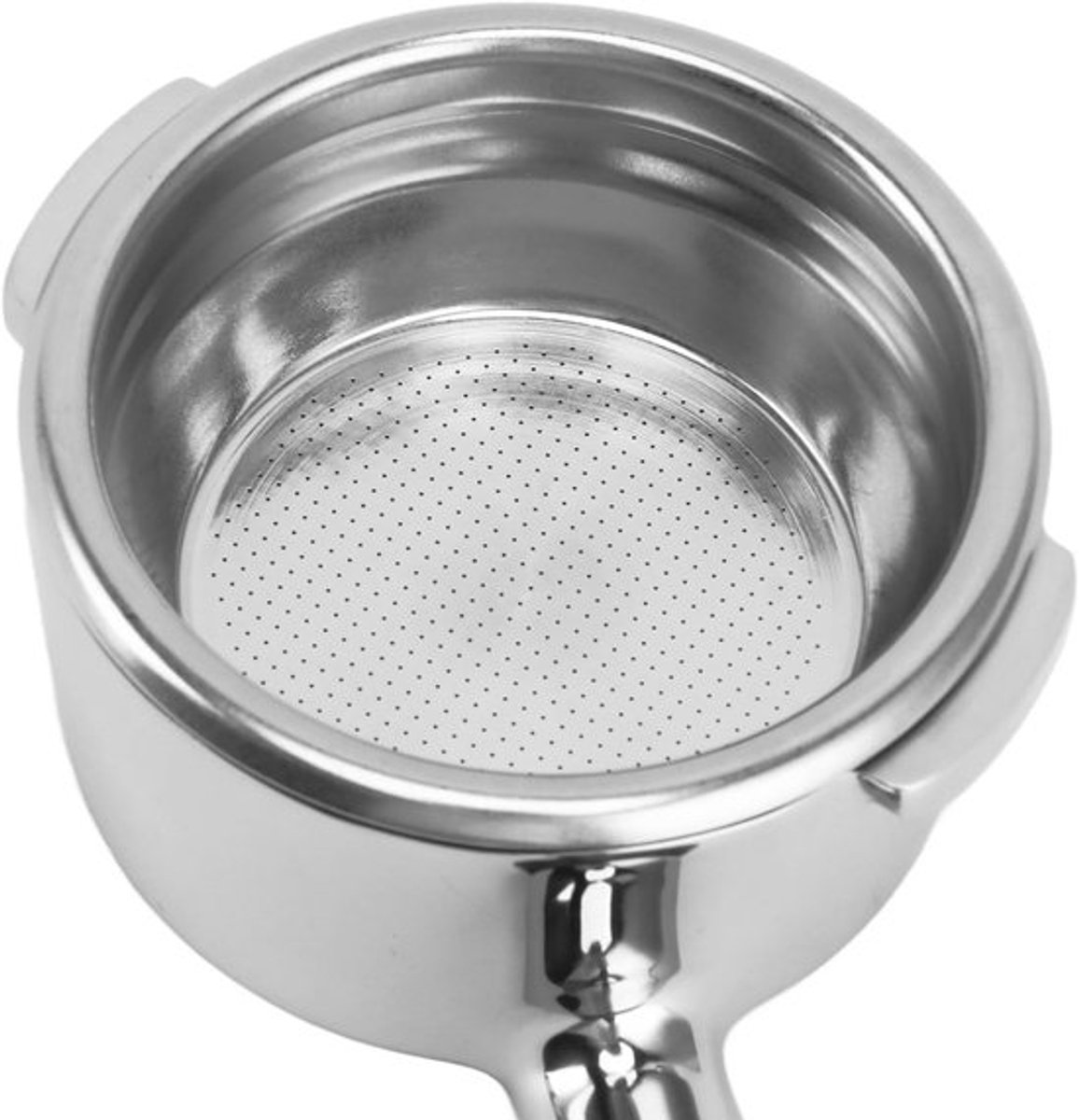 Professionele 58mm Bottomless Porta Filter met Dubbele Oren en Houten Handvat voor Koffiemakers, Ideaal voor Espresso en Barista Gebruik