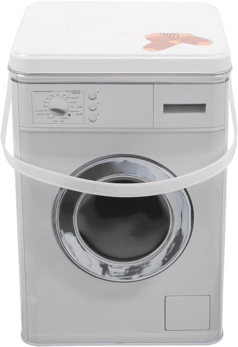 Container voor waspoeder in de vorm van een wasmachine - Opbergbox voor wasmiddel en waspoeder opslag