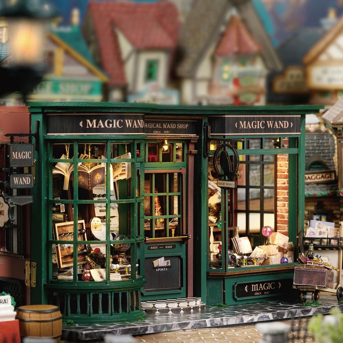 SnelShoppen - Doe-het-zelf miniatuur poppenhuis bouwpakket - Houten modelbouwset voor volwassenen en tieners - Creatieve hobby, perfect als cadeau, in