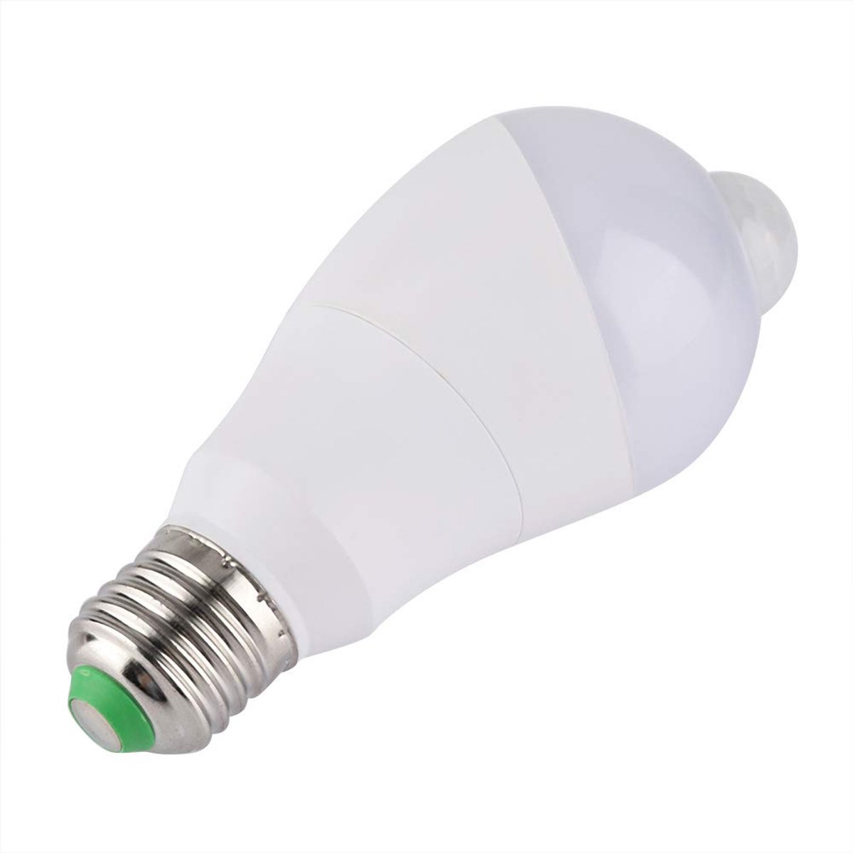 SnelShoppen - Bewegingssensor LED-lamp E14 350° Draaibare Kop, E27 Aansluiting, Aluminium, Koel Wit, Perfect voor Gangen, Veiligheid en Gemak