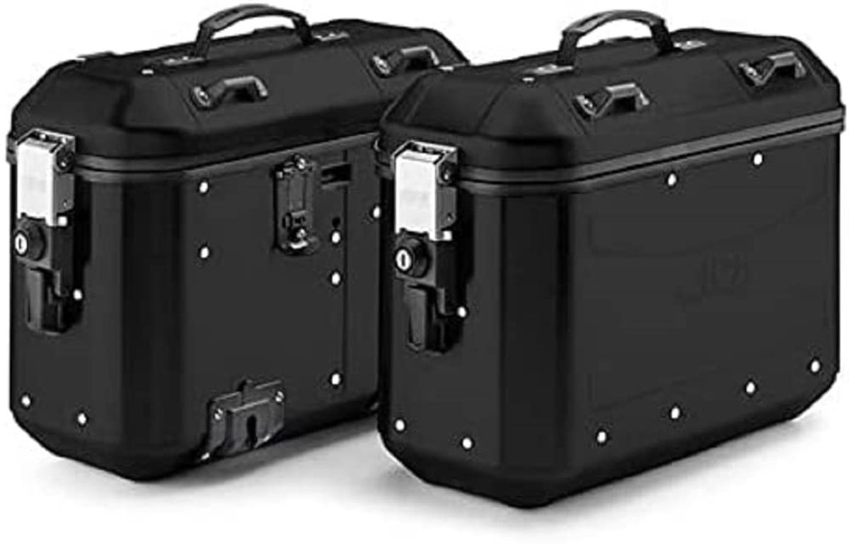 SnelShoppen - Trekker 36 Dolomiti Aluminium Kofferset Monokey - Duurzaam, Lichtgewicht, Waterdicht, Ideaal voor Reizen, Motorfietsen, en Avonturen