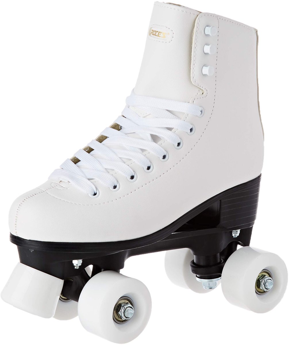 SnelShoppen - ROCES Quad RC1 Unisex Rolschaatsen - Wit - Maat 43 - Klassieke Vrije Tijd Skates - Duurzaam Kunstleer - Ideaal voor Minimalisten en Stil