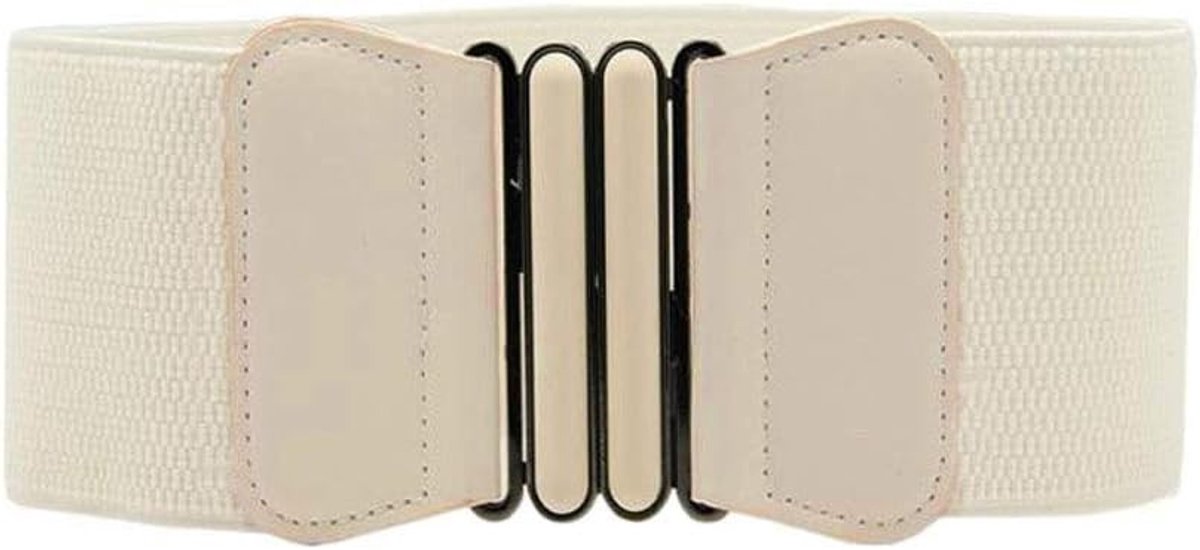 Elastische tailleband voor dames en meisjes, rekbare jurk riem in beige, perfect voor elke outfit