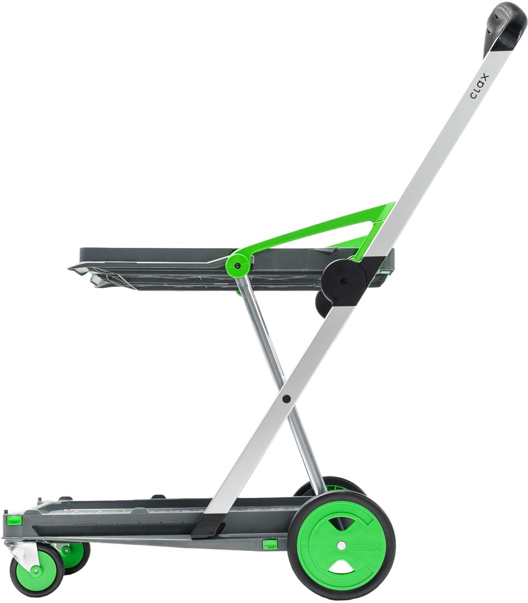 SnelShoppen - Clax trolley, innovatieve transportmobiel zonder vouwbox, lichtgewicht en stevig, ideaal voor tuin, camping, boodschappen en evenementen