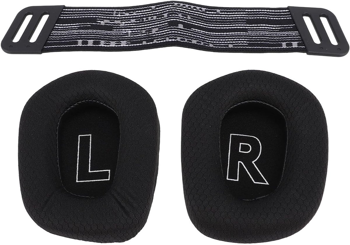 Hoofdkussen en Oorkussens voor Gaming Headsets, Vervangingsset voor Comfort en Geluid, Geschikt voor Draadloze en Bedrade Modellen