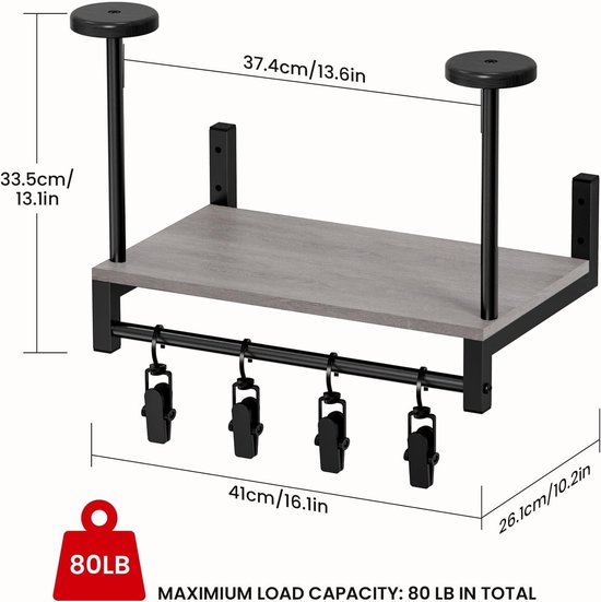 Motorcycle Rack Wandbeugel voor Motoren, Plaat Rack Display Organizer met Helm Hanger en Motoraccessoires voor Voetbal Enthousiastelingen — afbeelding 5