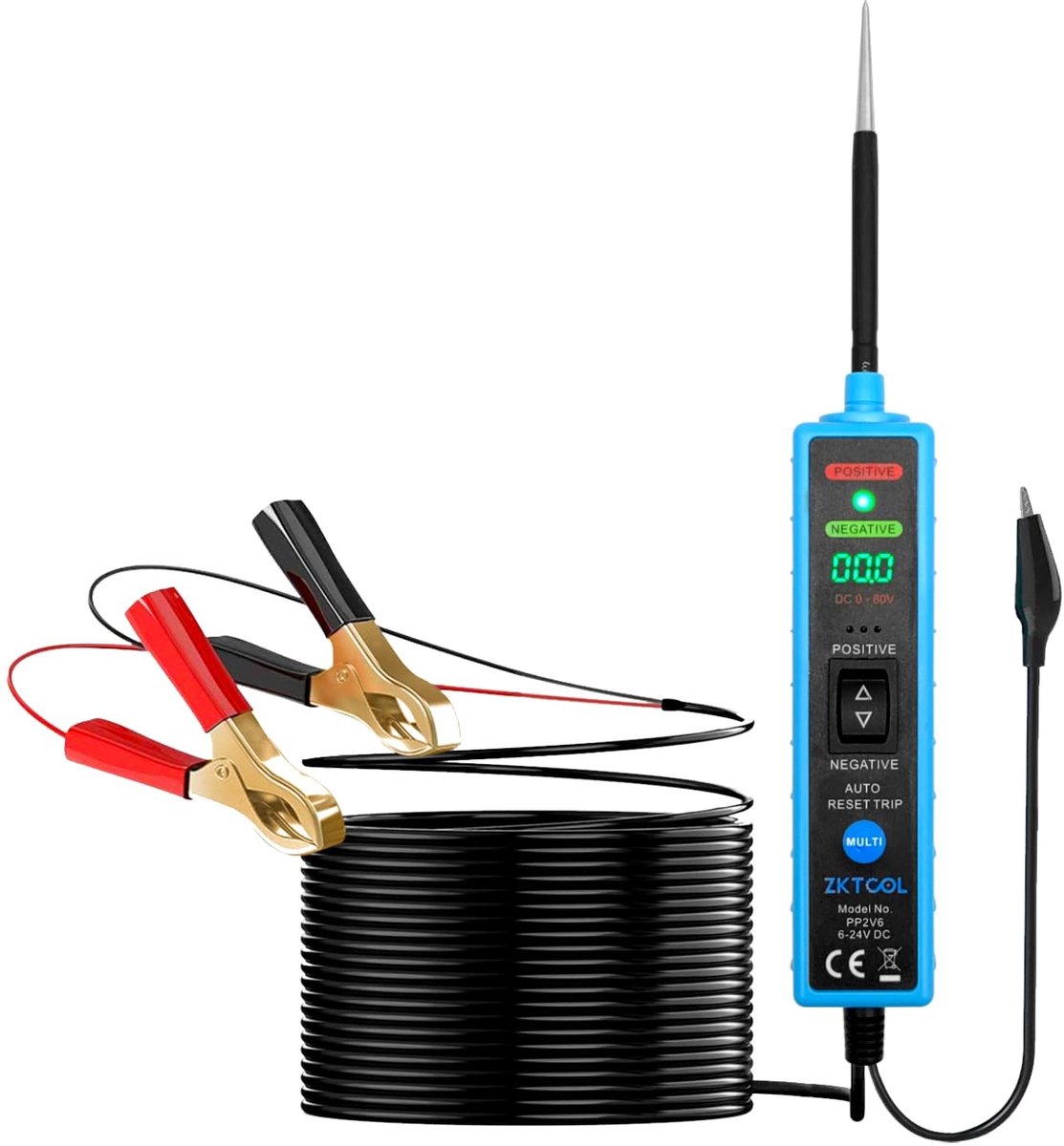 LED Circuit Probe voor Elektrische Tests - DC 6-24V Spanningstester, Kortsluitdetectie, Polariteitsmeting en Componentactivatie