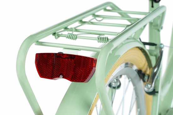 Davi Lila – Stadsfiets – 28 inch – 1 versnelling – Terugtraprem/V-brake – Lage instap – 160-185 cm – Groen/Creme — afbeelding 4