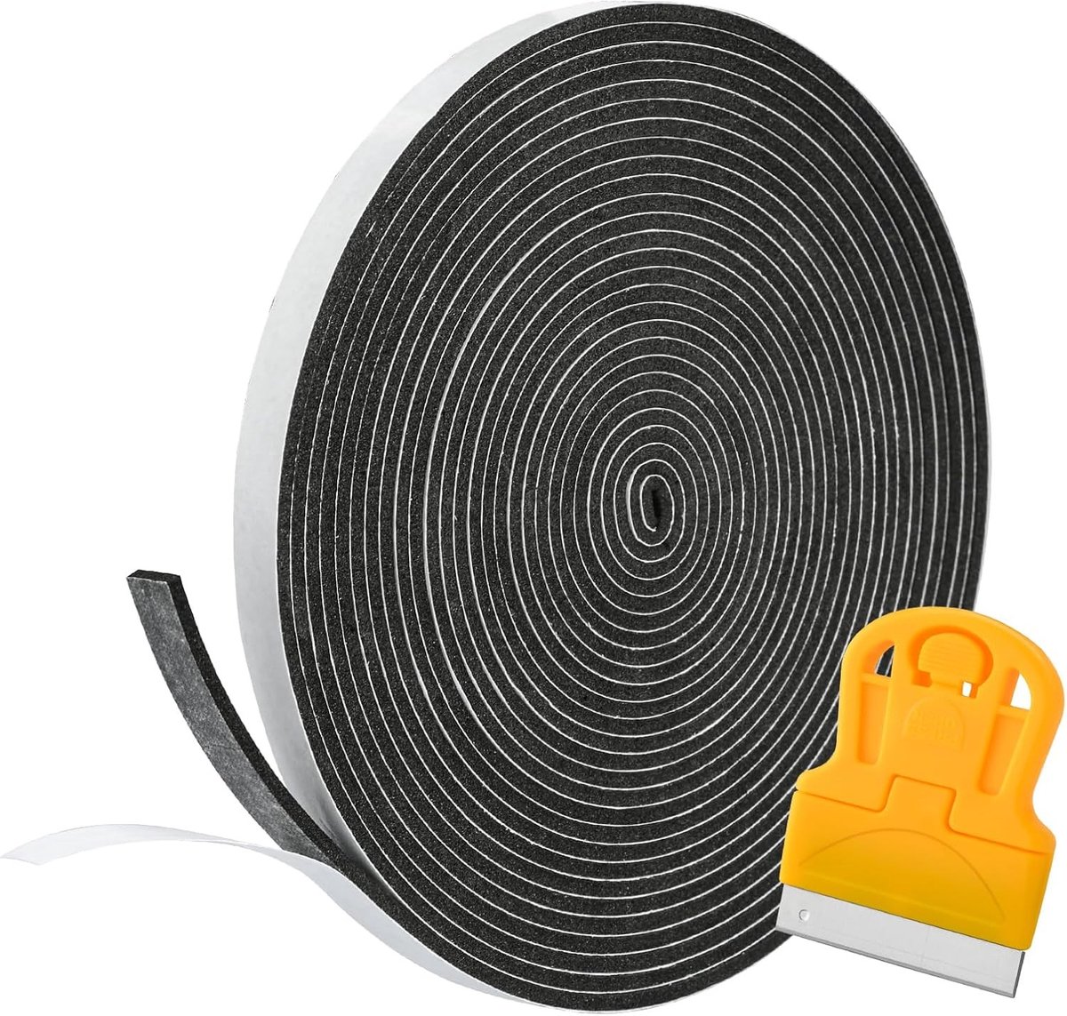 Keramische kookplaat afdichtingstape, 5m x 7mm x 2mm, waterdichte montageband voor keuken, ideaal voor huiseigenaren en huurders, zwart