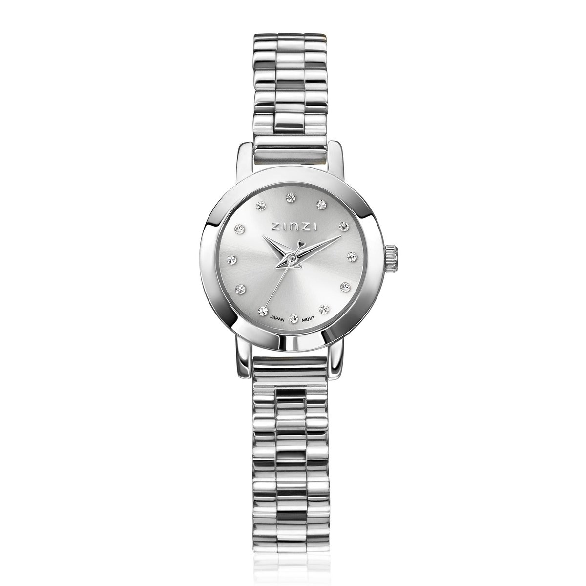 ZINZI Horloge met Witte Zirkonia ZIW3102
