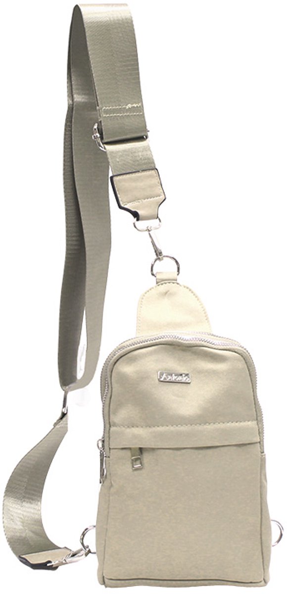 Crossbody Bag Licht Beige - Kleine Schoudertas - Compacte Tas met Verstelbare Schouderband - Licht Beige