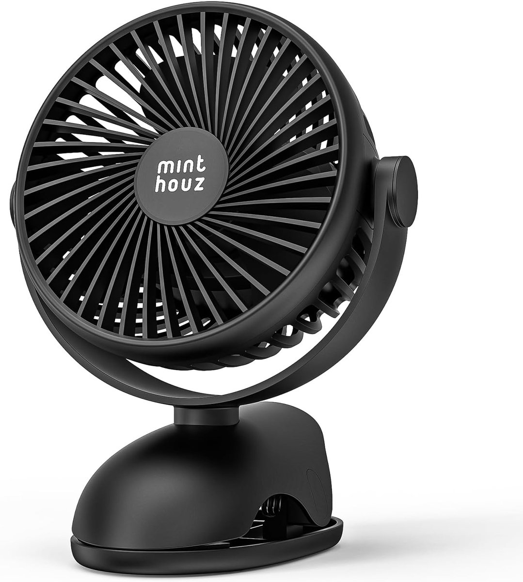 SnelShoppen - Draagbare mini-ventilator met clip - Stille, oplaadbare ventilator voor onderweg, ideaal voor camping, tuin, kinderen, en warme dagen -