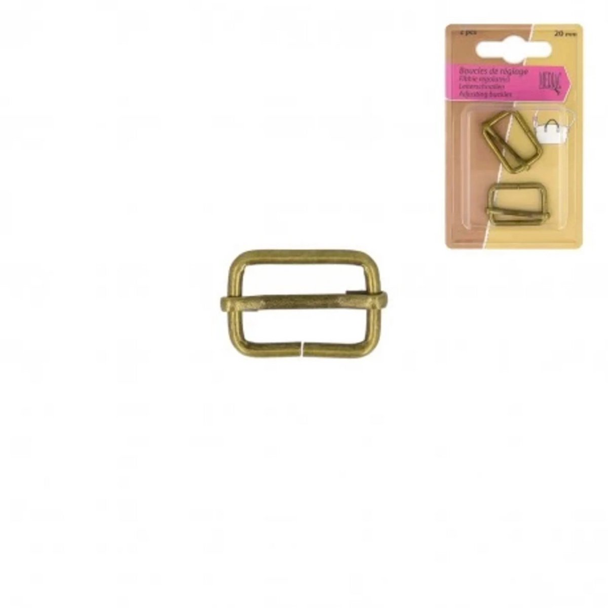 Mediac schuifgespen 20 mm 2 stuks