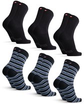 DANISH ENDURANCE Katoenen Sokken - Klassieke Stijl - Unisex - 6 paar - Maat 48-51