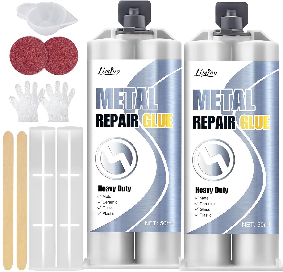 Metaallijm 100 ml - 2-componenten epoxy - extra sterk - ideaal voor reparaties - ShopVlot