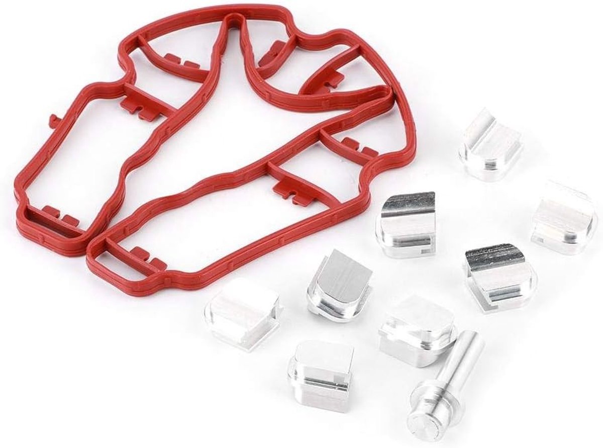 Aluminium Blanks Kit voor Verwijderen van Inlaatmanifold Flappen, Geschikt voor 2.0T FSI EA113 Motoren, Verbeterde Prestaties en Efficiëntie