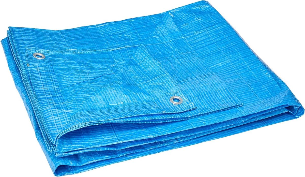 Waterdicht Dekzeil - Beschermhoes Zeil - Buiten Beschermen - UV Bestendig - 4x8 m - Blauw