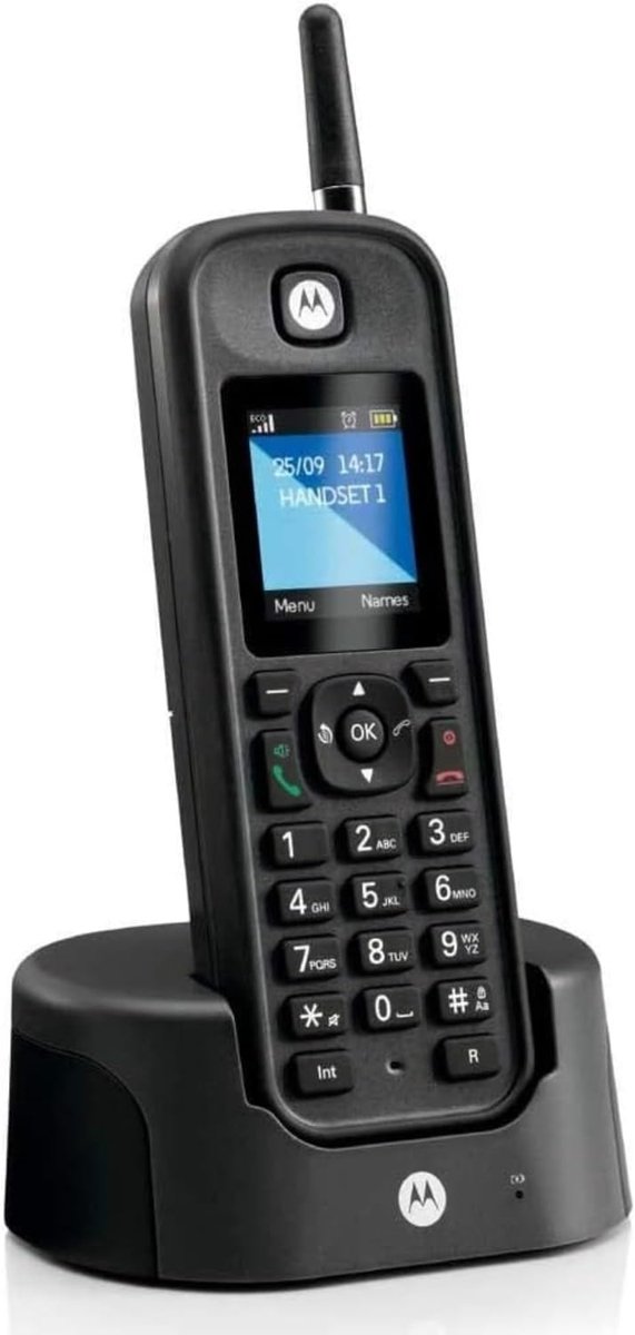 SnelShoppen - Draadloze Vaste Telefoon DECT met Nummerherkenning, Achtergrondverlichting, Telefoonboek tot 200 Nummers, Groot Bereik, Handsfree, Ideaa