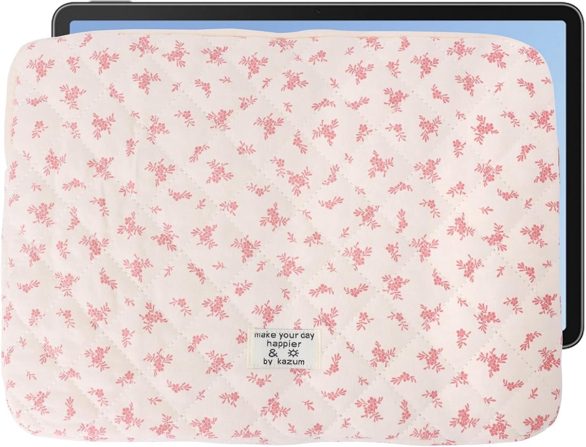 Thijox - Laptophoes 14 inch Schattige Laptoptas voor MacBook Air/Pro Retina Notebook 13-13,3 inch - Roze - Beschermende Laptop Bescherming voor School