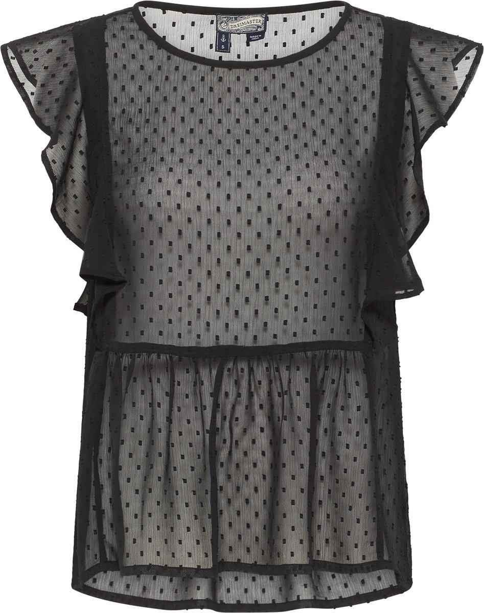 DreiMaster blouse met korte mouwen