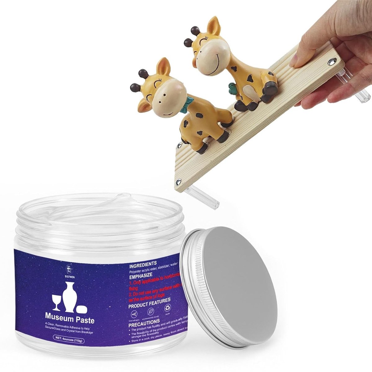 Museum Gel 118 ml - Verwijderbare en herbruikbare putty met uitstekende hechting voor metaal, keramiek, glas, plastic en hout