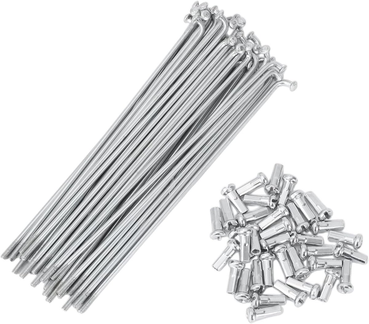 36 Fietspaken 13G 125 mm - Roestvrij Stalen Galvanized Fietsspaakset voor Fietsen en Reparaties