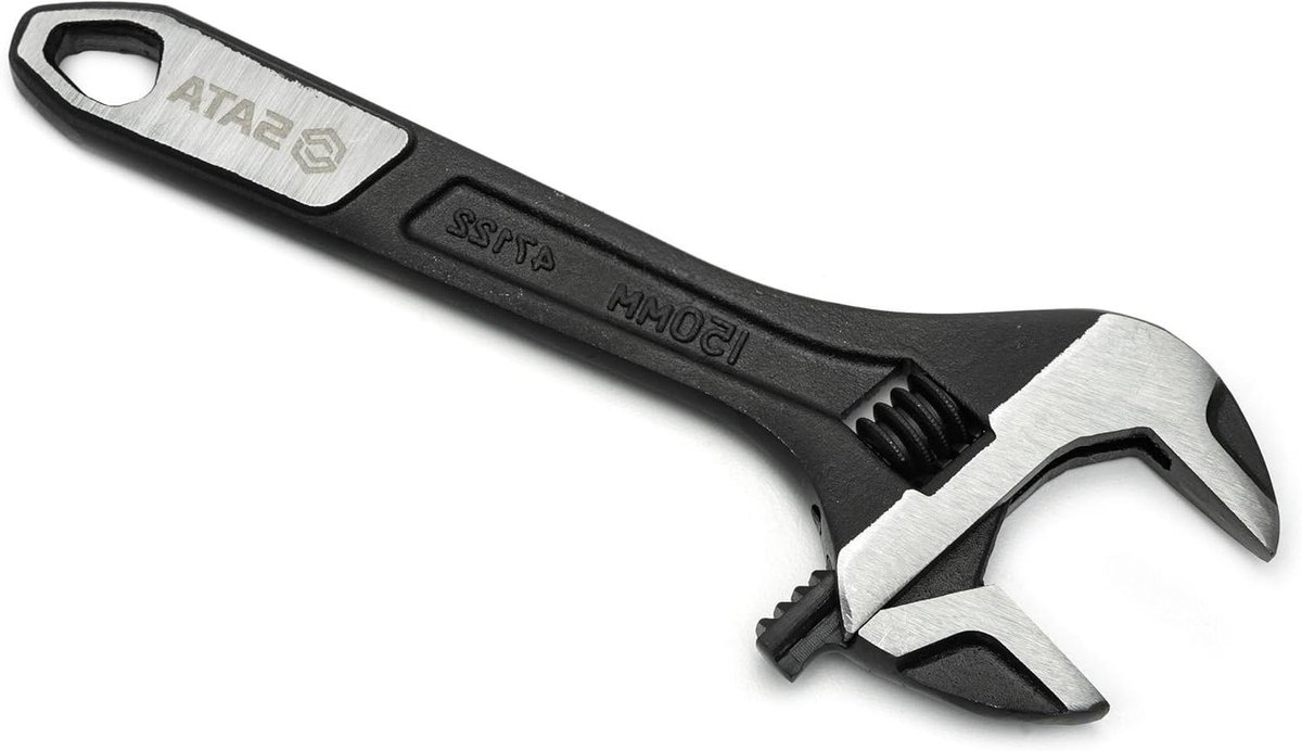 Verstelbare Sleutel - Momentsleutel - Reparaties Uitvoeren - Extra Brede Bek - 6 Inch - Chroom