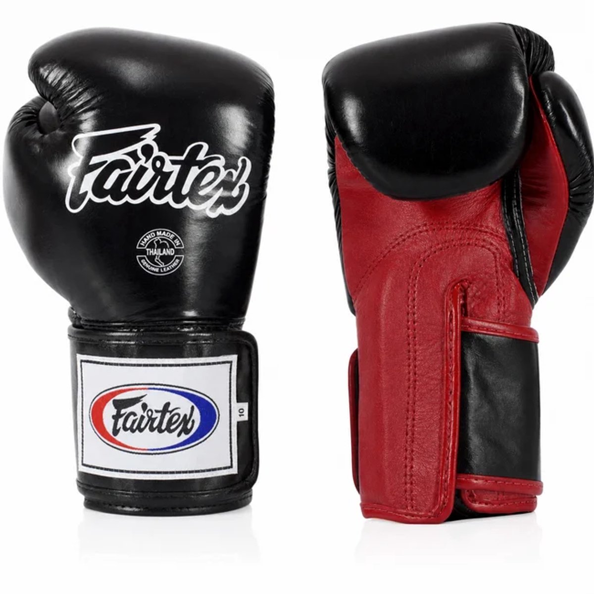 Fairtex BGV5 Super Sparring Bokshandschoenen – Locked Thumb – Zwart/Rood 16oz