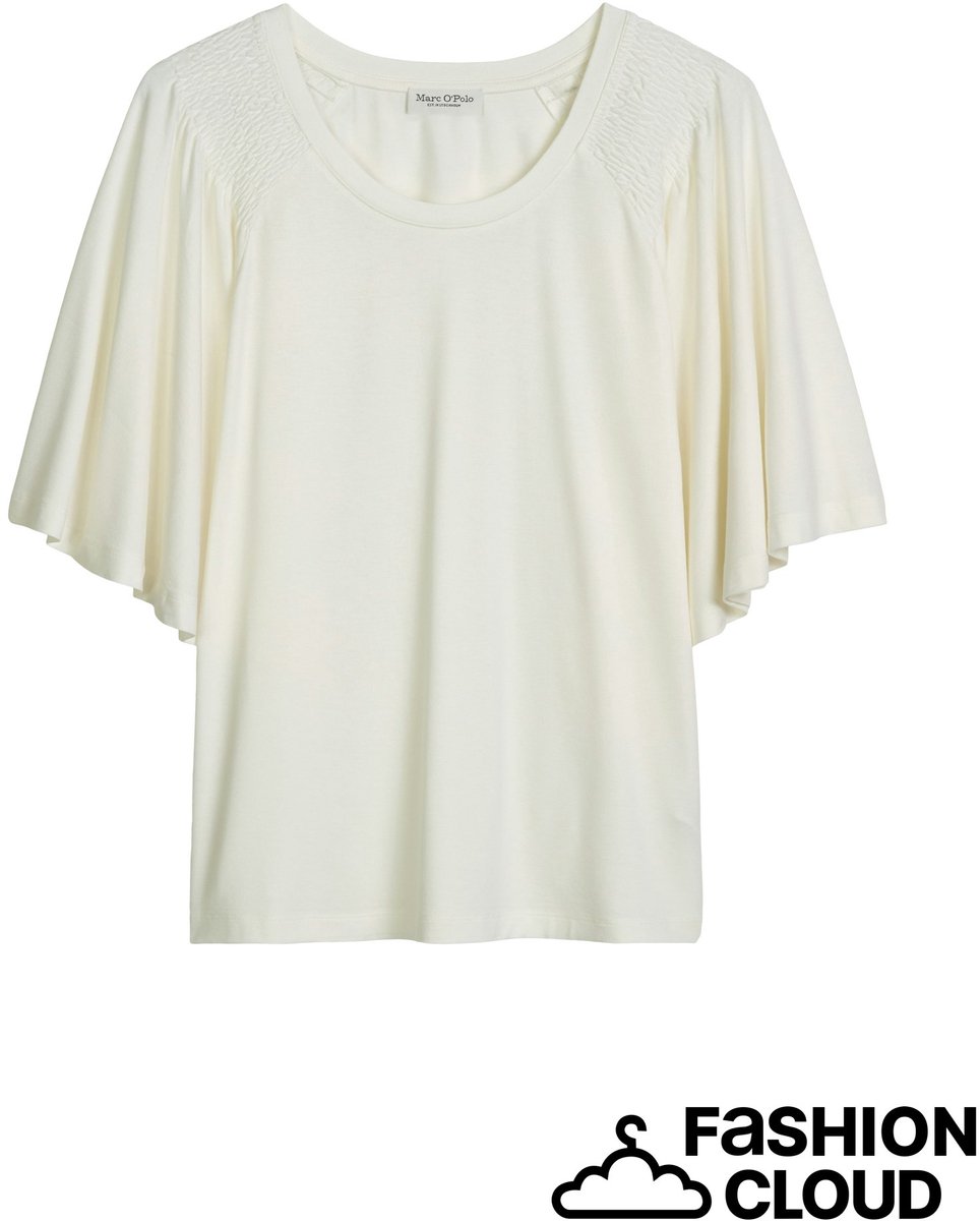 marc o'polo - Dames t-shirt - Maat L - Vrouwen - wit - Viscose