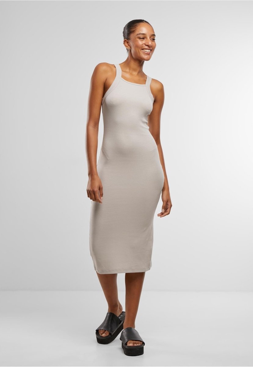 Urban Classics Midi Rib Jersey Bodycon jurk XXL Grijs