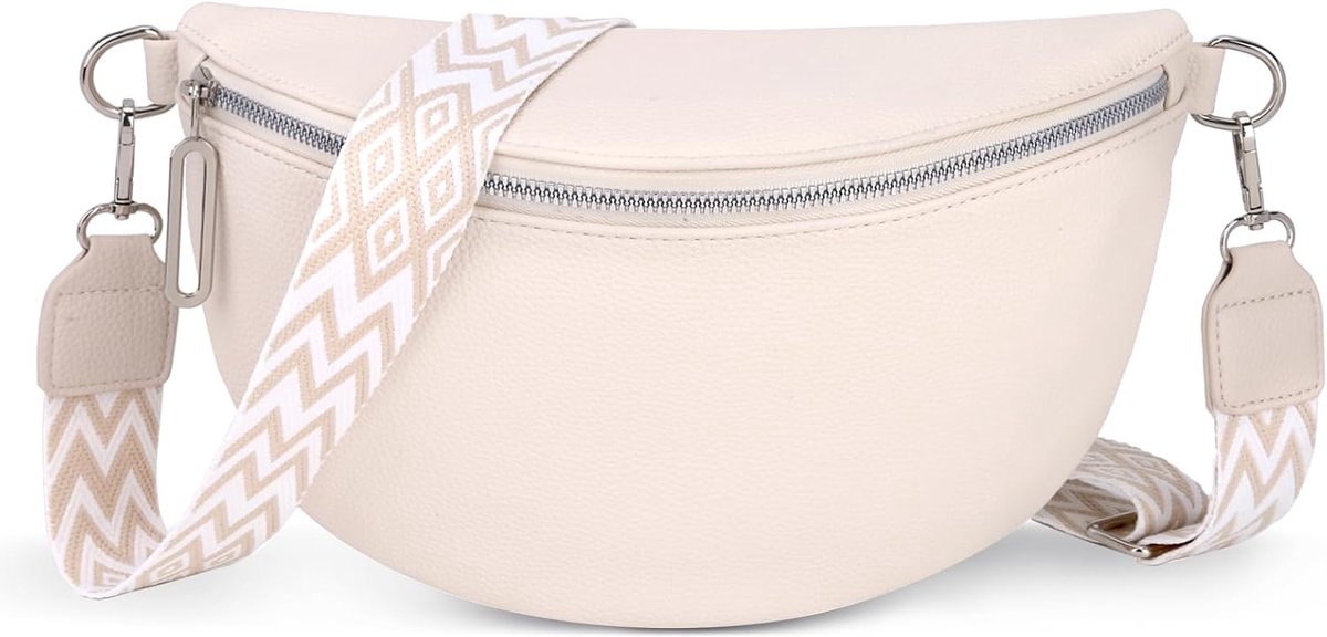 Crossbody Bag Ladies Shoulder Bag Wide Waist Bag Ladies Leather Wallet Rhinestone Shiny Shoulder Bag with Removable - ShopVlot