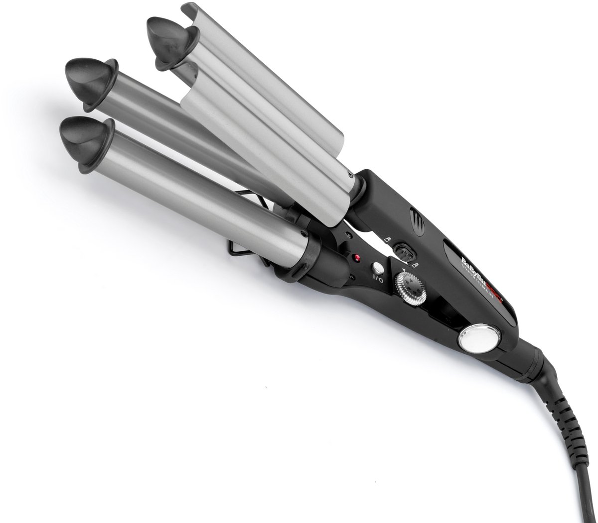Bol.com BaBylissPRO Professionele Wafeltang BAB2269TTE – Titanium Tourmaline – Triple Barrel Krultang voor beach waves - Ionisch aanbieding