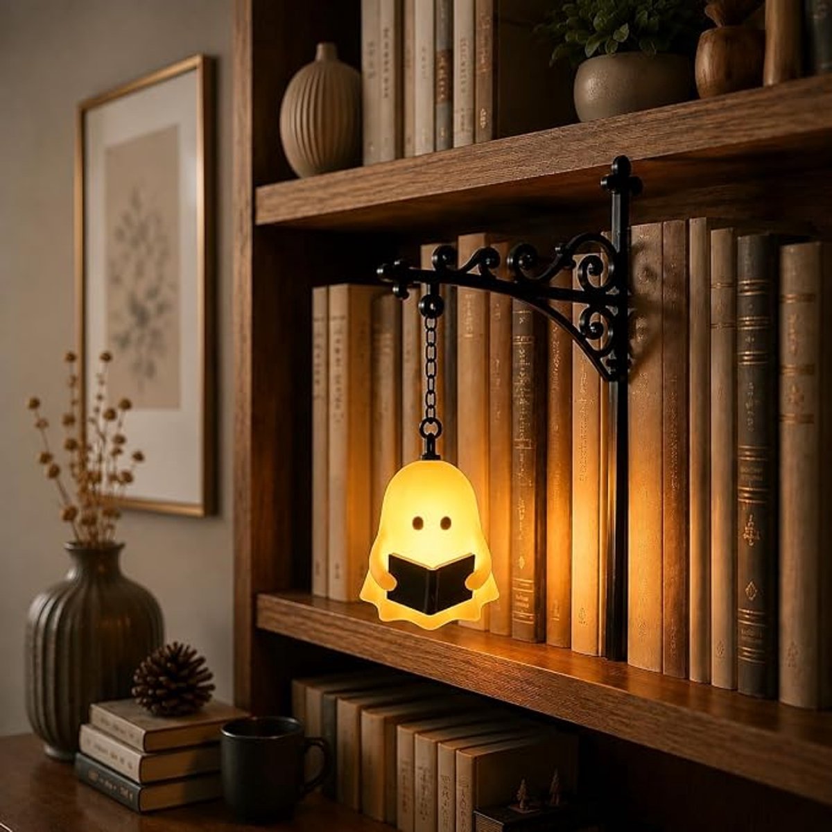 Boekensteun Metaal - Boekenplanklamp - Bibliotheeklantaarn - Decoratieve Boekenplankverlic