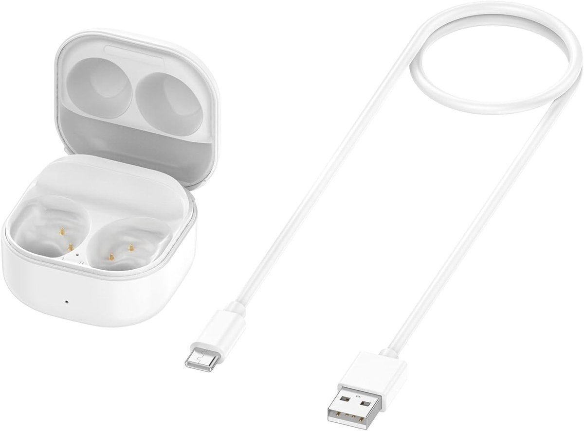 Vervangende Oplaadcase voor Draadloze Oordopjes - Oplaadstation voor Galaxy Buds FE, Draadloos, Wit