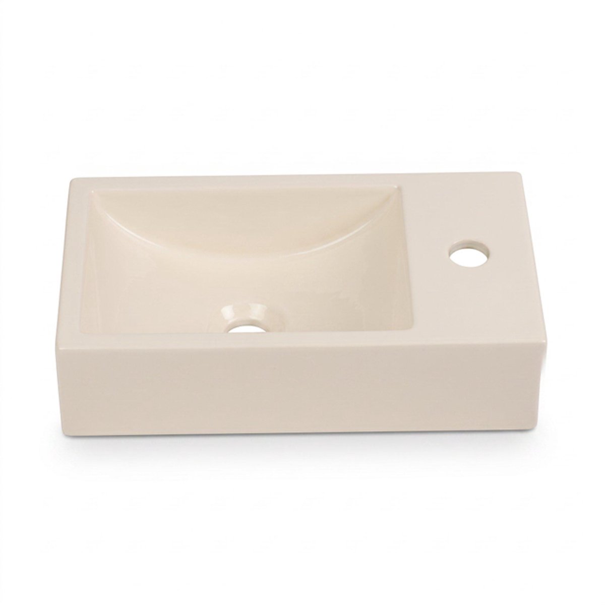 Saniclass Torino Fontein - 40x22x10cm - solid surface - off-white