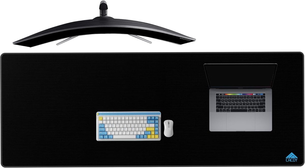 SnelShoppen - Cacoy 1600x600 mm Extra Grote Gaming-Muismat XXXL, Grootformaat Kantoor Bureauonderlegger, Rechthoekige Computer-Muismat, Verlengde Anti