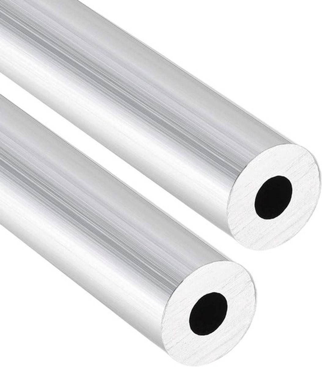 6063 Aluminium ronde buis 12mm OD 5mm ID 300mm lengte - Naadloze metalen tubing voor DIY ambachten - Zilverkleurig - Aluminium buis kopen